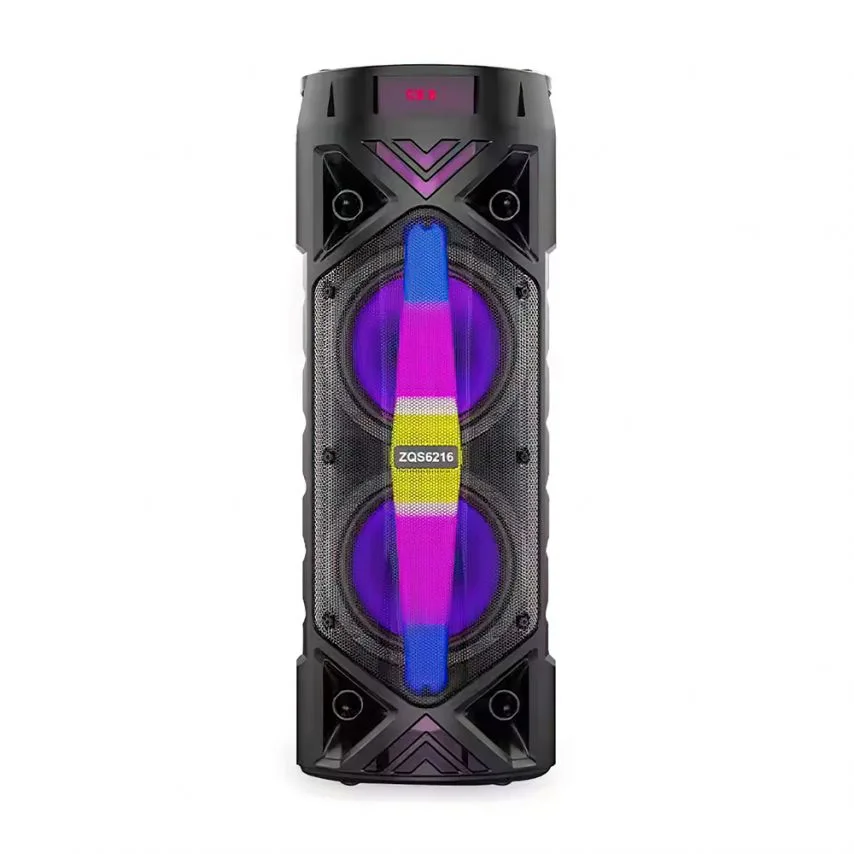 Портативна колонка Bluetooth 30W 244х244х606 мм Чорна