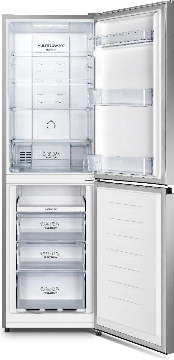Холодильник Gorenje двокамерний 182х55х55 см 251 л А+ сірий NoFrost Plus