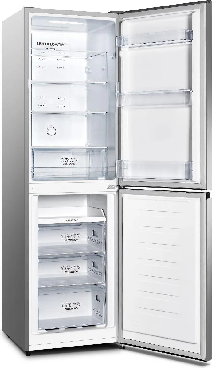 Холодильник Gorenje двокамерний 182х55х55 см 251 л А+ сірий NoFrost Plus