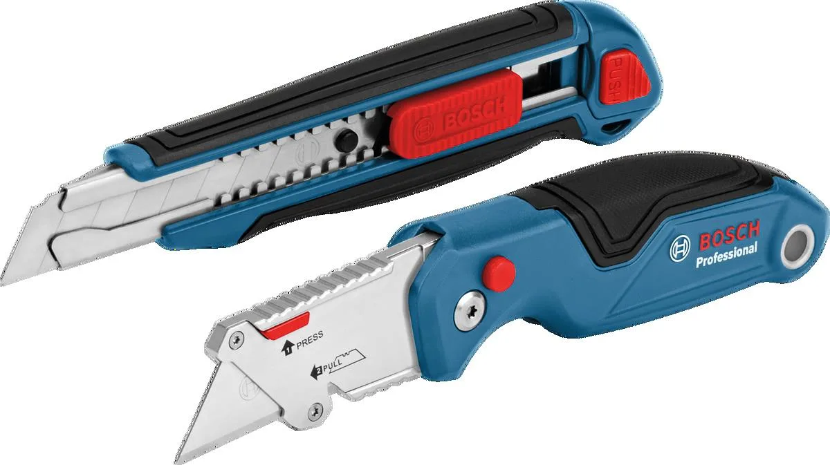 Ніж будівельний Bosch Professional пластик 2 шт трапецієподібне лезо сегментоване