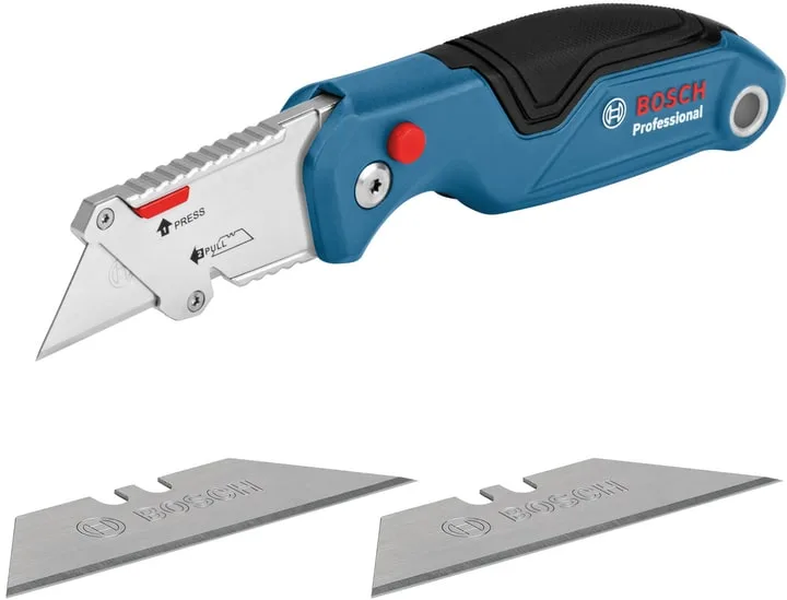 Ніж будівельний Bosch Professional пластик 2 шт трапецієподібне лезо сегментоване
