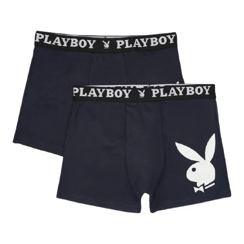 Набір з 2 труси-боксери Playboy бавовна XL синій