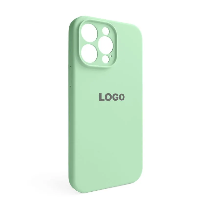 Чохол Silicone Case для Apple iPhone 14 Pro Max силікон 71 салатовий закрита камера