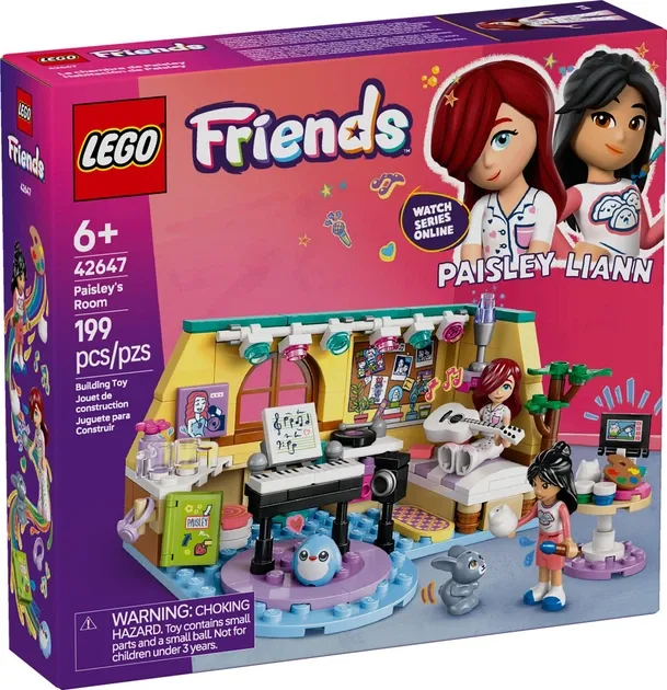 Конструктор LEGO Friends 42647 Кімната Пейслі різнокольоровий з мініляльками та аксесуарами
