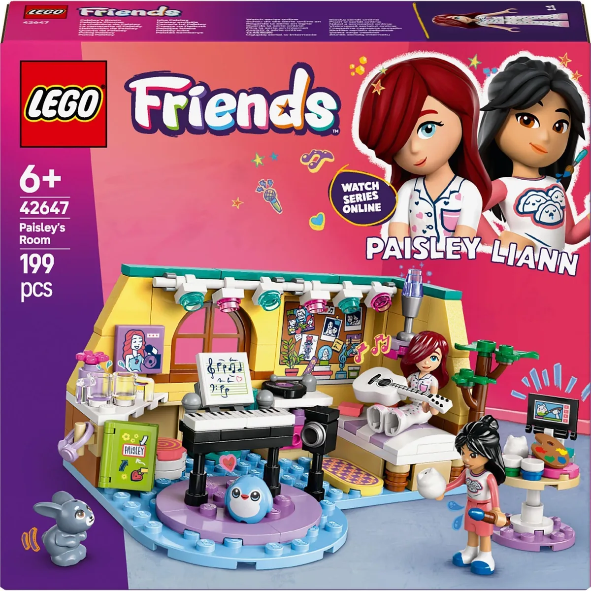 Конструктор LEGO Friends 42647 Кімната Пейслі різнокольоровий з мініляльками та аксесуарами