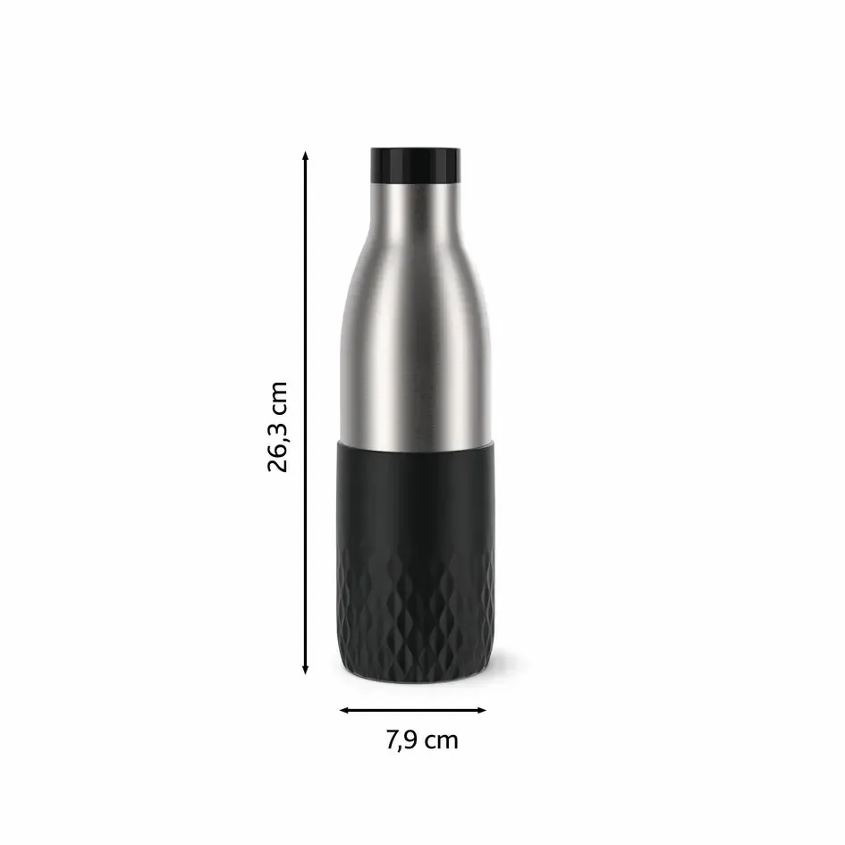 Термос Tefal Bludrop, 700 мл, из нержавеющей стали, черного цвета