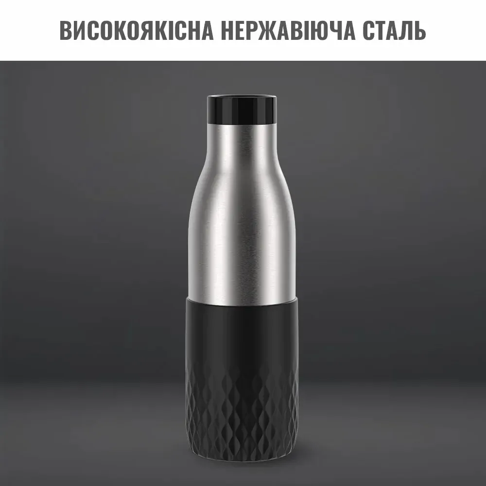 Термос Tefal Bludrop, 700 мл, из нержавеющей стали, черного цвета