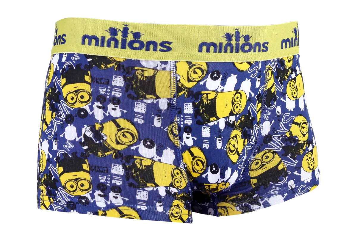 Труси-боксери MINIONS 96% поліестер 10-12 Темно-синій