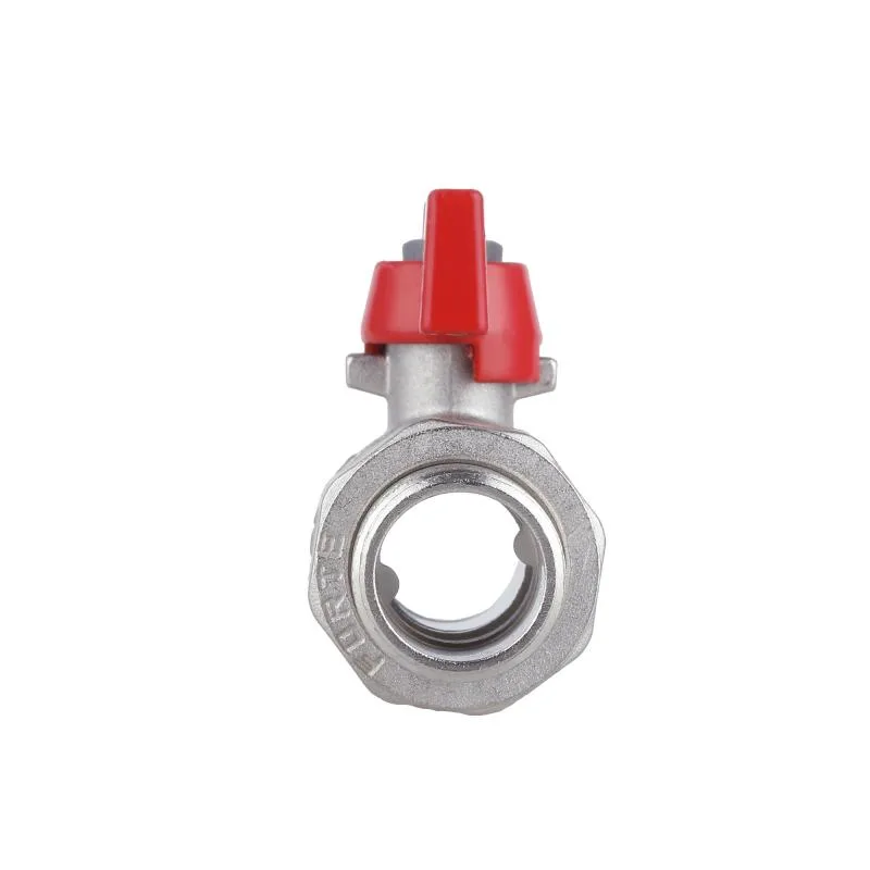 Кран шаровой 3/4" прямой латунный бабочка Thermo Alliance Forte