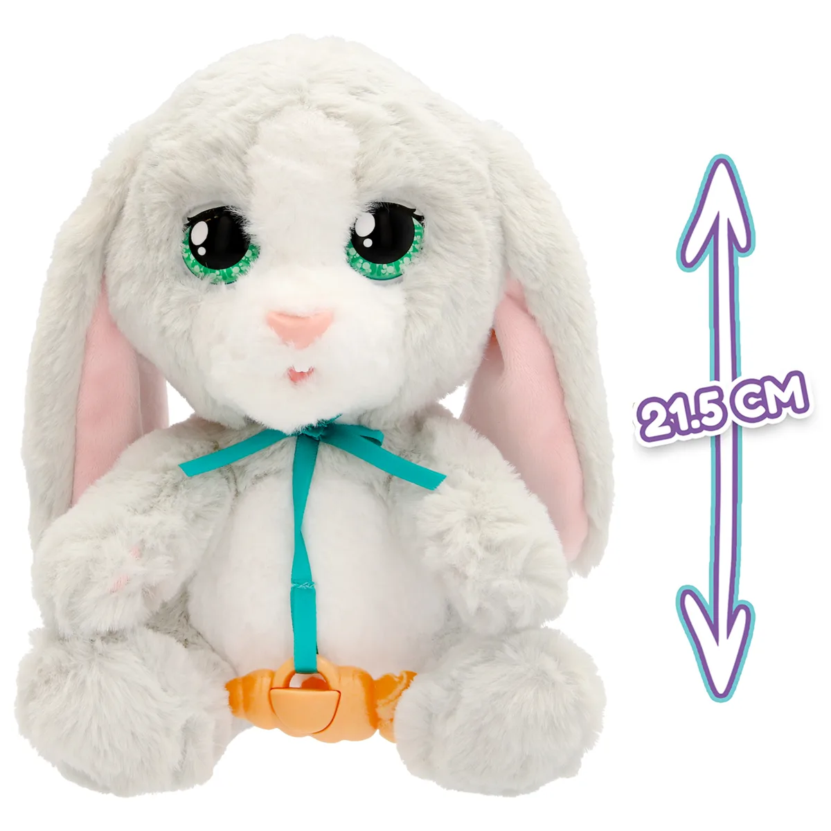 Інтерактивна іграшка Baby Paws текстильна 22х15х14,5 см Біле зайченя