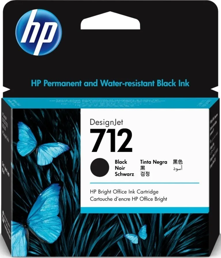 Картридж струменевий HP 712 DesignJet T230/T630/T650 Black 80ml