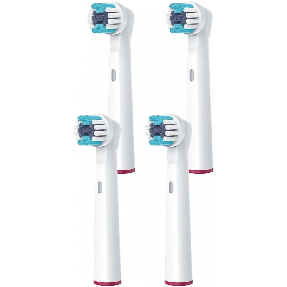 Насадки для електричних зубних щіток Beurer TB 15/30/50 Clean, інтенсивне очищення, комплект з 4 штук, білі.