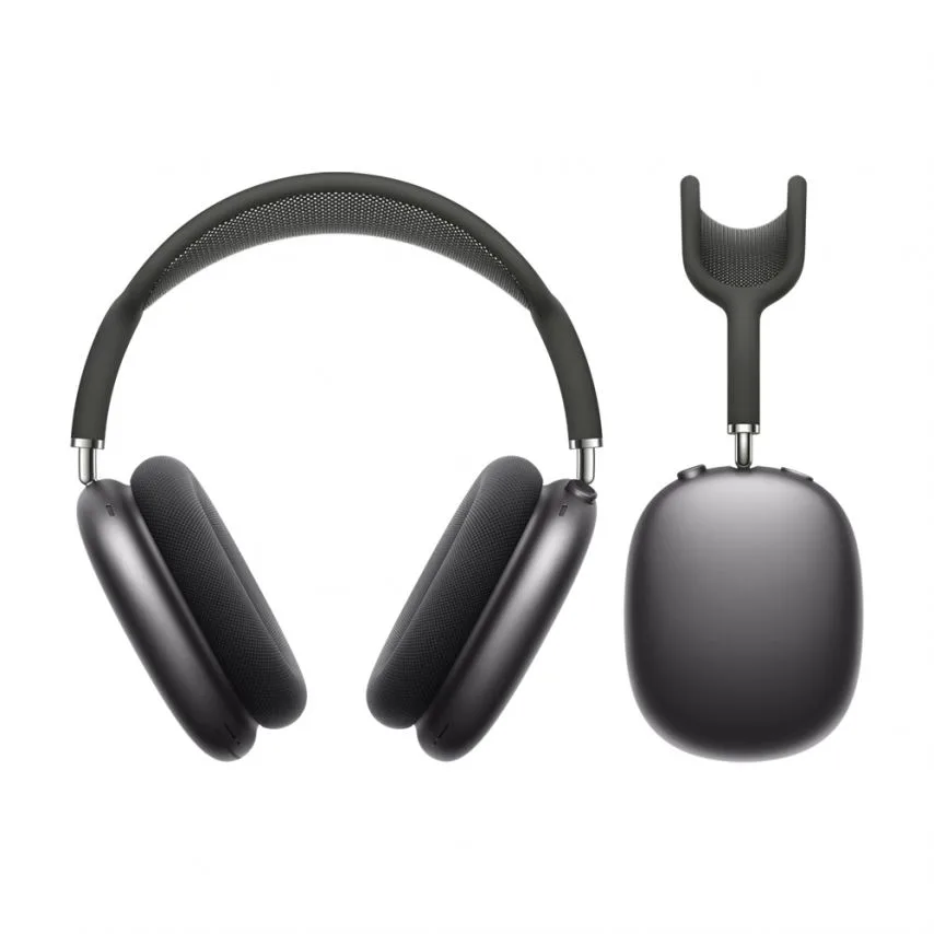 Наушники Bluetooth накладные из кожзаменителя черные.