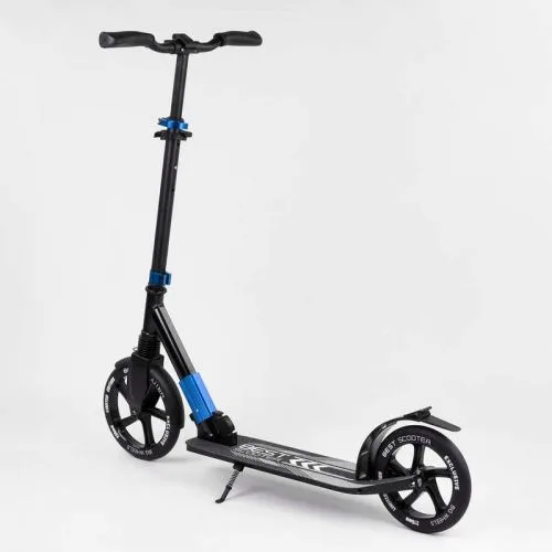 Самокат алюмінієвий Best Scooter з амортизатором для дітей та дорослих з PU колесами 230мм 215мм