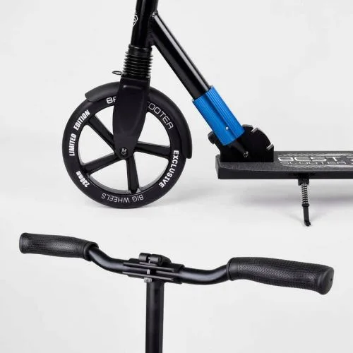 Самокат алюмінієвий Best Scooter з амортизатором для дітей та дорослих з PU колесами 230мм 215мм