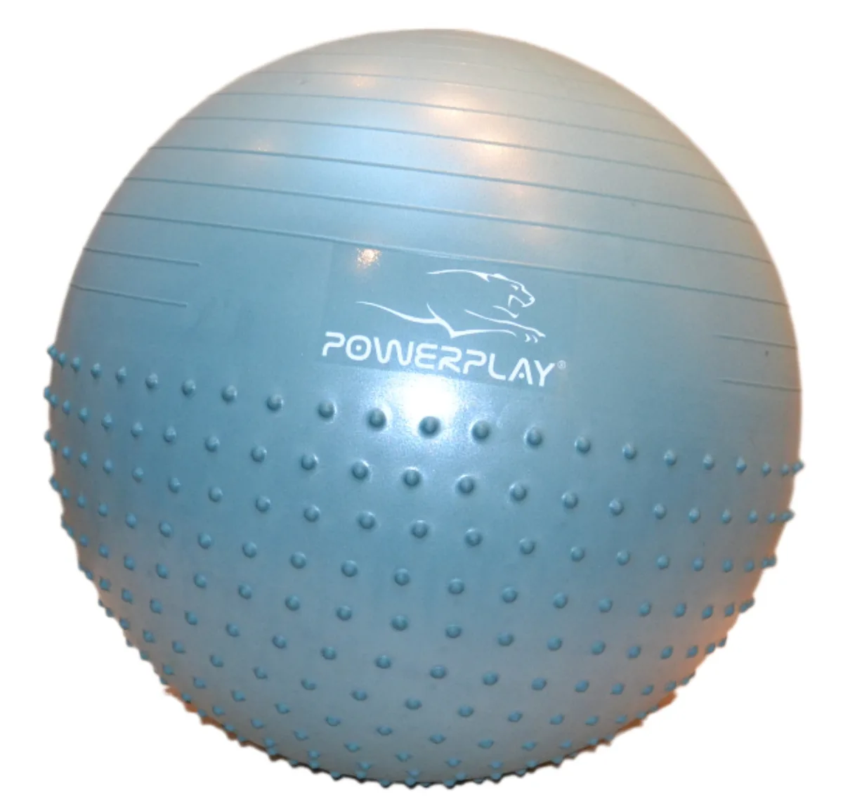 М'яч для фітнесу Active Point PVC 65 см Зелений напівмасажний з помпою