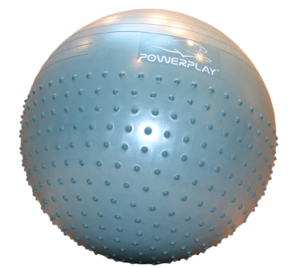 М'яч для фітнесу Active Point PVC 65 см Зелений напівмасажний з помпою