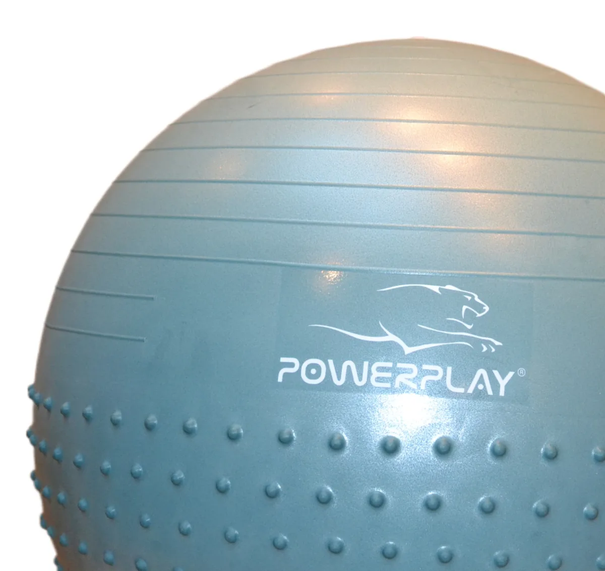 М'яч для фітнесу Active Point PVC 65 см Зелений напівмасажний з помпою