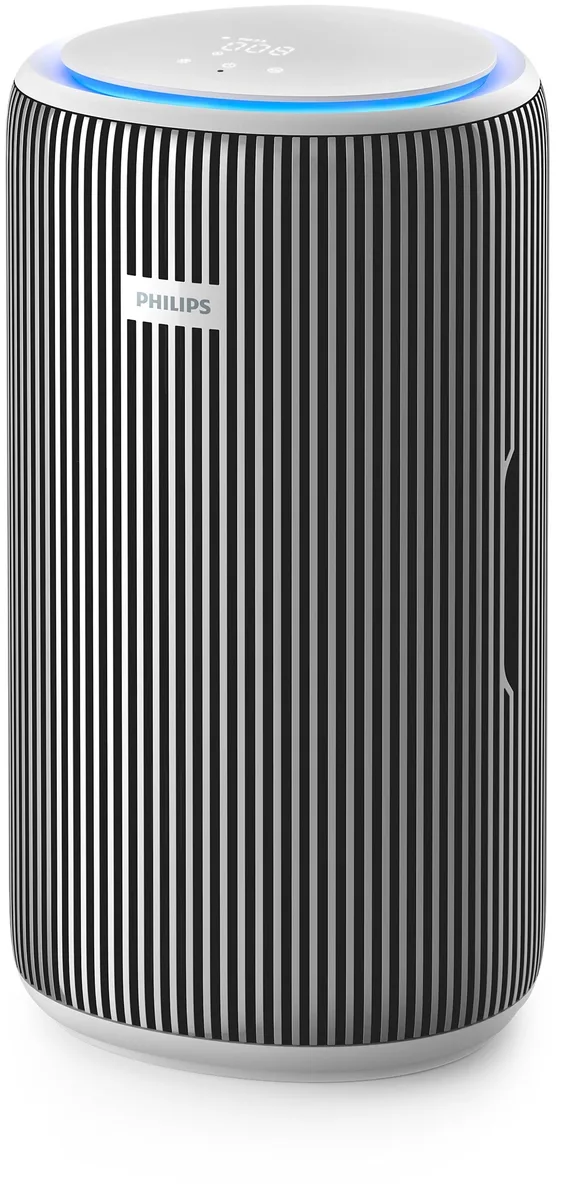 Очисник повітря Philips Series 3200, 135 м2, 520 м3/год, HEPA + активний вугільний фільтр, з Wi-Fi, 5 режимів, сріблясто-білий.