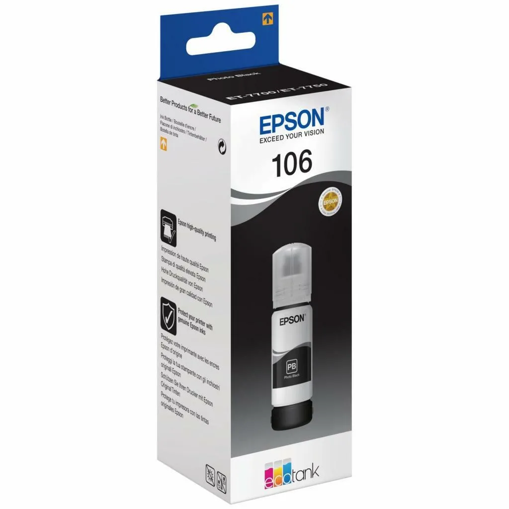 Контейнер з чорнилом Epson 106 EcoTank L7160/L7180 black