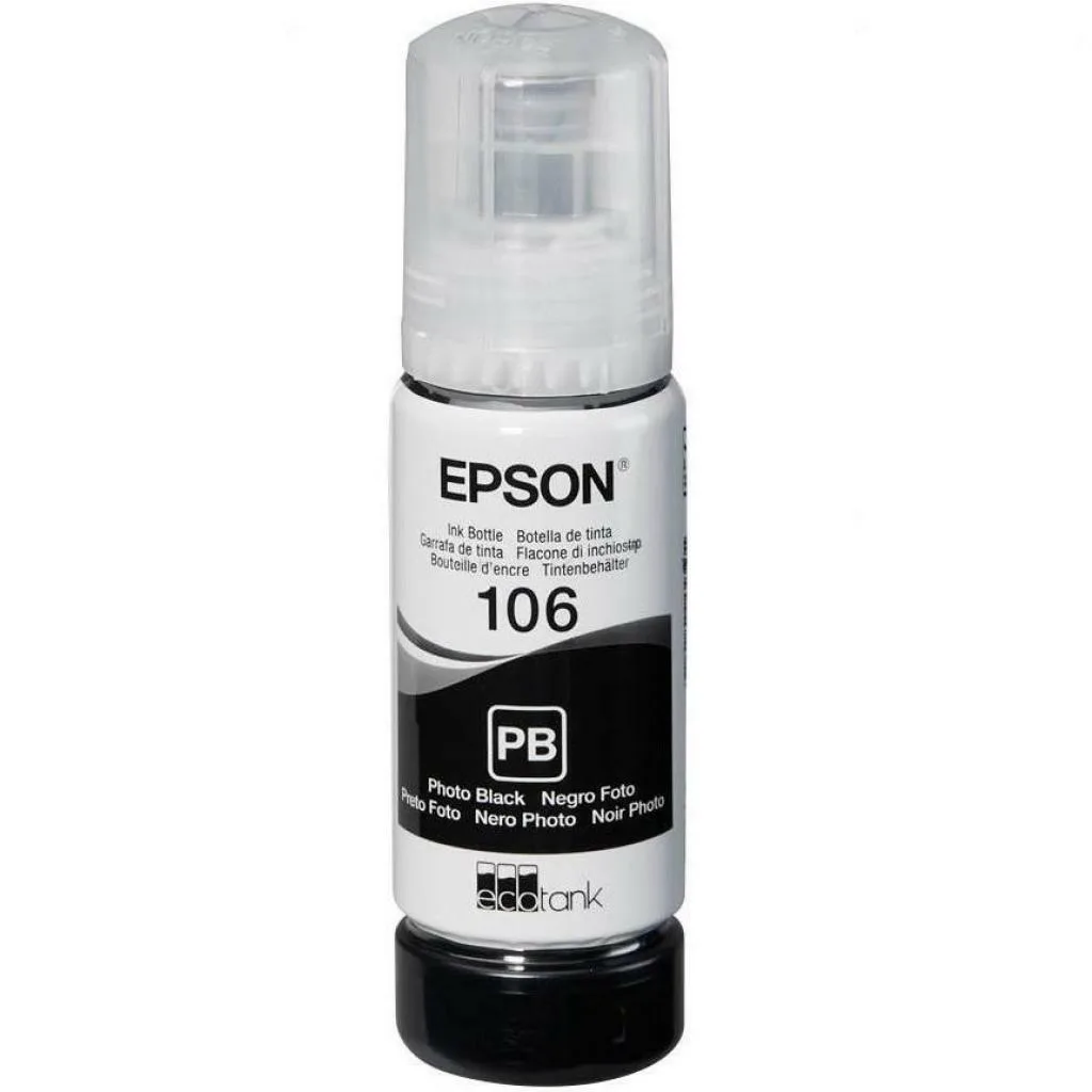 Контейнер з чорнилом Epson 106 EcoTank L7160/L7180 black