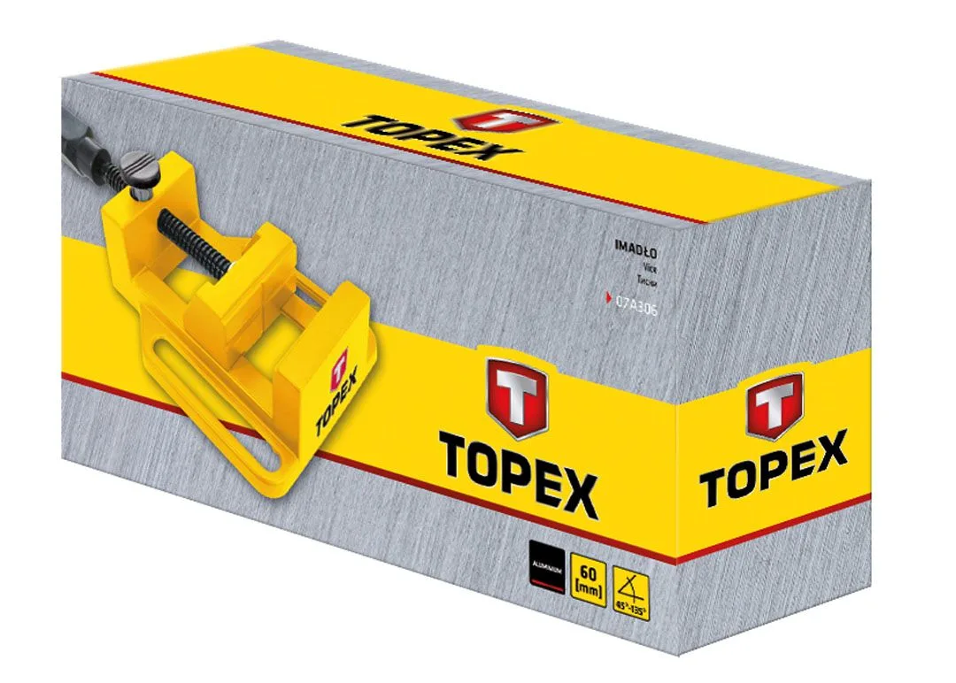 Алюмінієві лещата TOPEX, 60 мм, вага 0.44 кг.