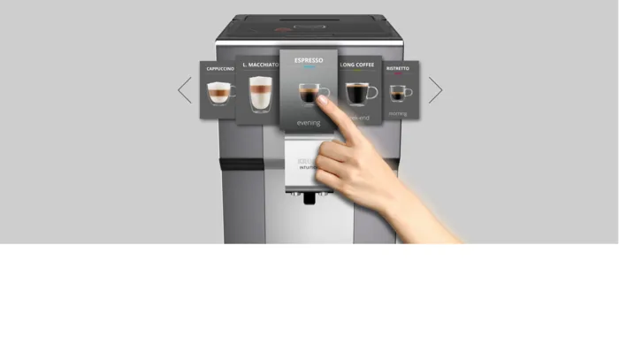 Кавоварка Krups Intuition Preference 3л, для зернової кави, автоматичний капучинатор, 8 авторських рецептів - сіро-чорного кольору