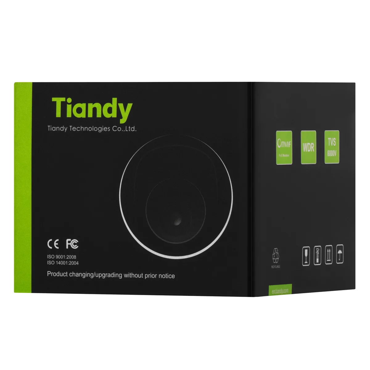 IP-камера Tiandy TC-C35KS Спецификация: I3/E/Y/M/S/H/2.8mm/V4.0, 5MP, Starlight IR купольная, 2.8mm, f/1.6, ИК30м, PoE, IP66, IK10.