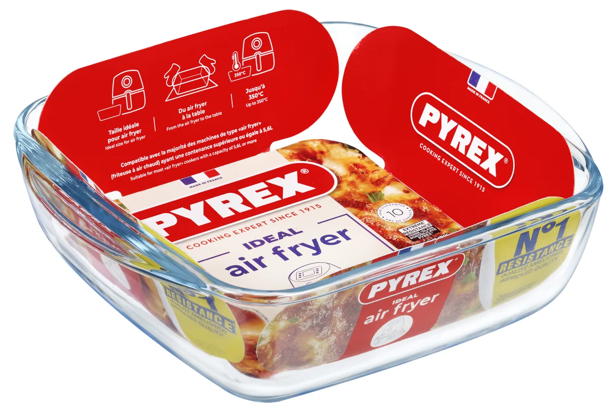 Форма для запікання Pyrex боросилікатне скло 20x17x6 см квадратна