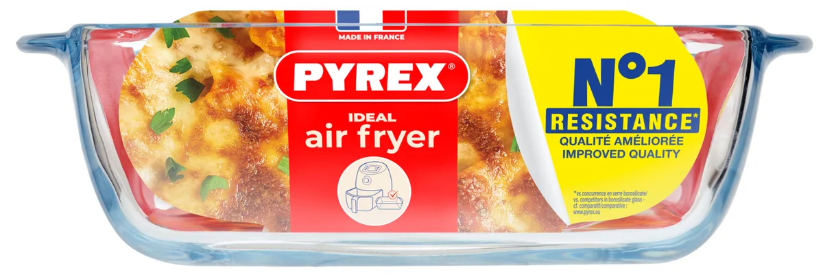 Форма для запікання Pyrex боросилікатне скло 20x17x6 см квадратна