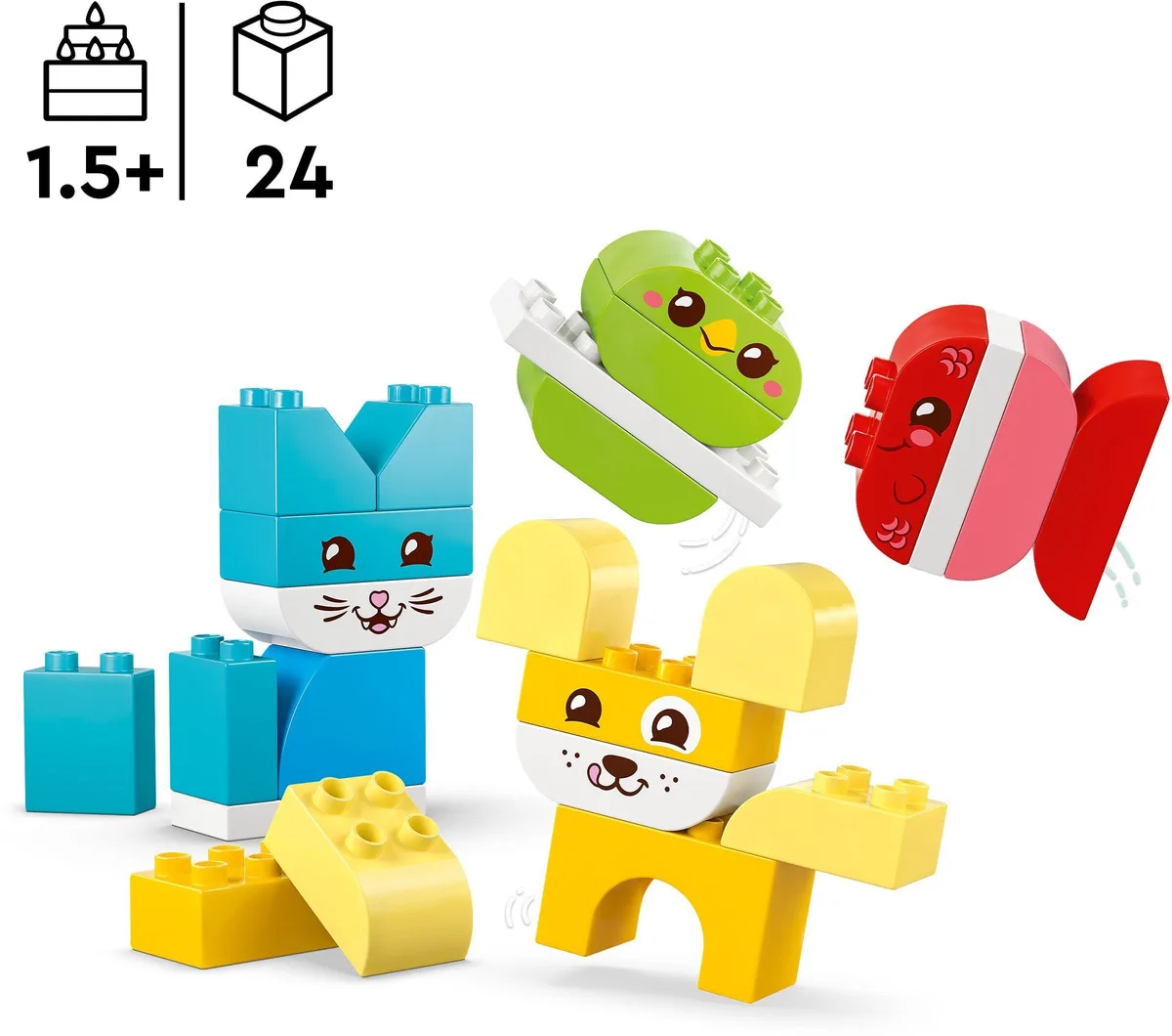 Конструктор LEGO DUPLO My First Чарівні творчі домашні улюбленці 3 в 1