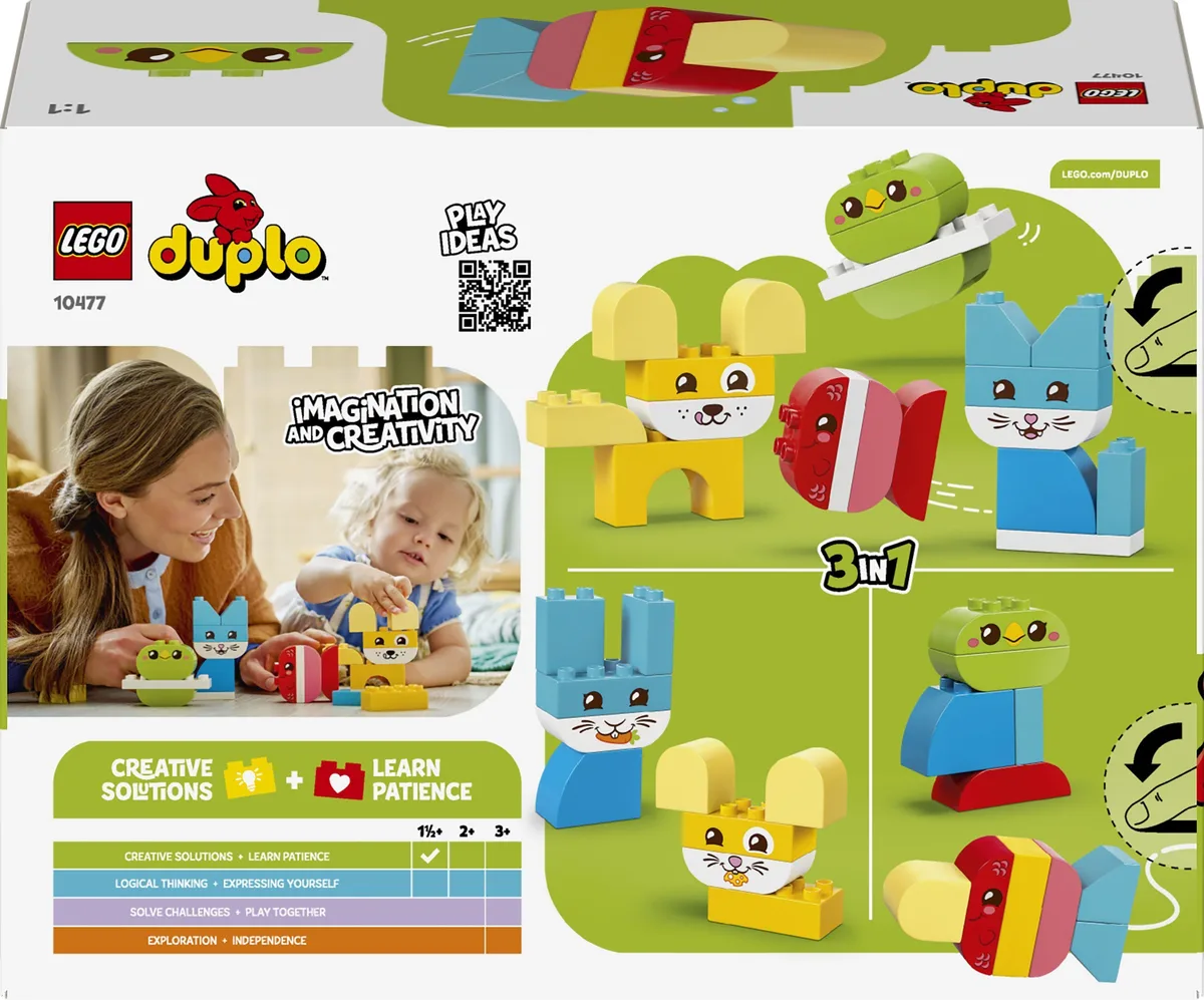 Конструктор LEGO DUPLO My First Чарівні творчі домашні улюбленці 3 в 1
