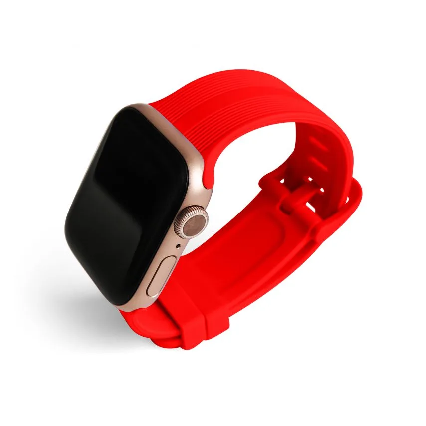 Ремінець Apple Watch Sport Band силіконовий 38-40мм червоний S/M