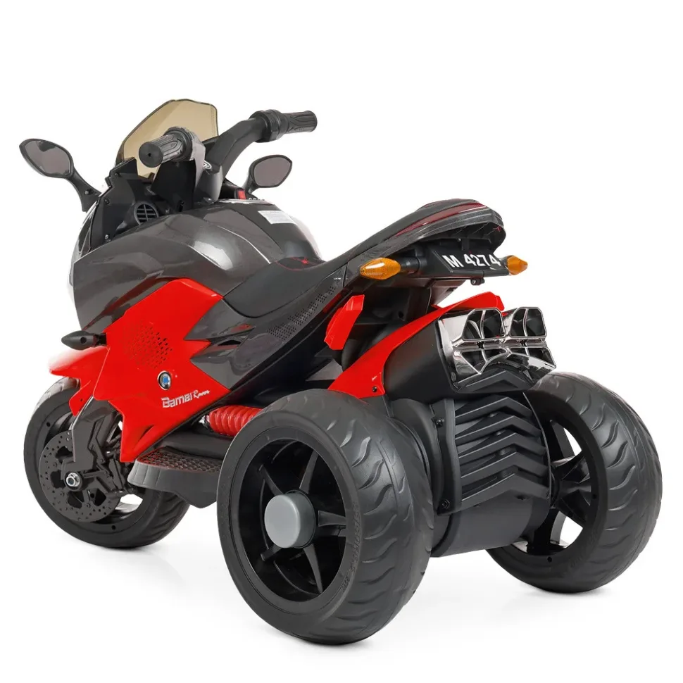 Дитячий електромобіль Bambi Racer Шкіра 103х57х72 см Коричневий