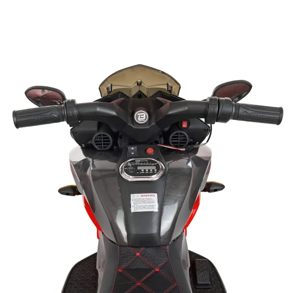 Дитячий електромобіль Bambi Racer Шкіра 103х57х72 см Коричневий