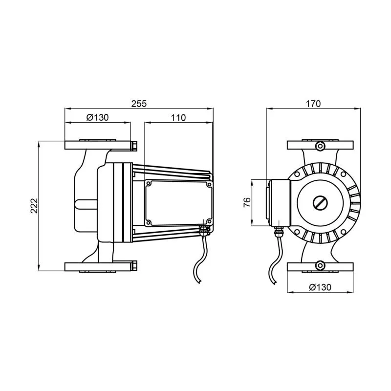 Циркуляційний насос Thermo Alliance LPA40-13-550 550 Вт DN40 фланцевий 165х220х250 мм мідь