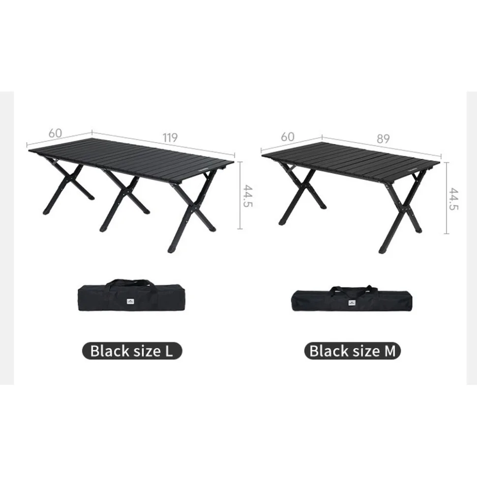 Складной стол Naturehike из углеродной стали 89х60 см бежевый.