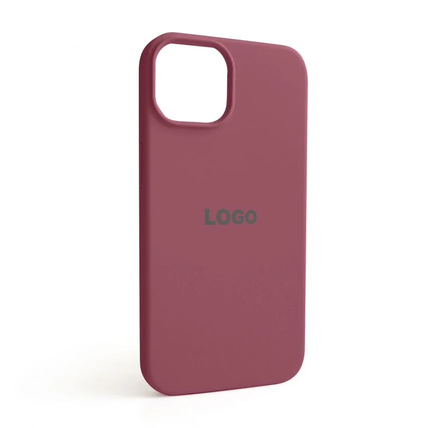 Чохол Silicone Case для Apple iPhone 14 Силіконовий Бордовий