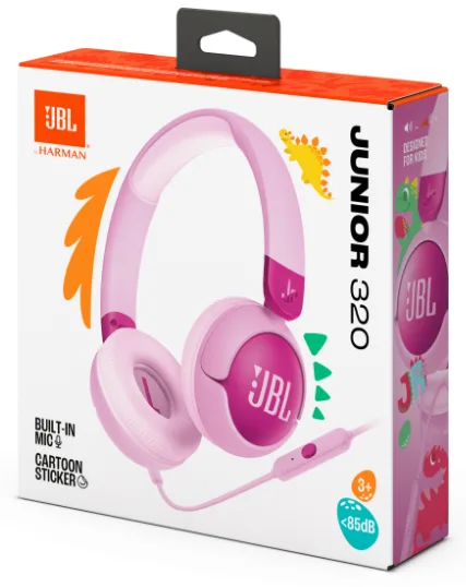 Гарнітура JBL Дротові накладні для дітей Пластик 32 мм Рожеві