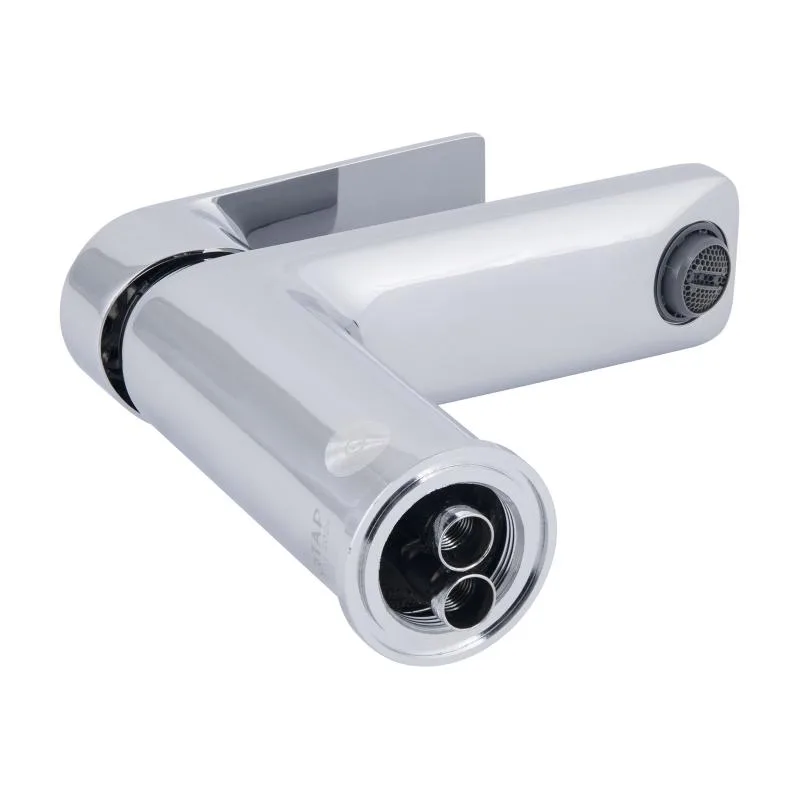 Змішувач для раковини Qtap Aries 270 гнучкий підвід латунь хром 240х182х63 мм