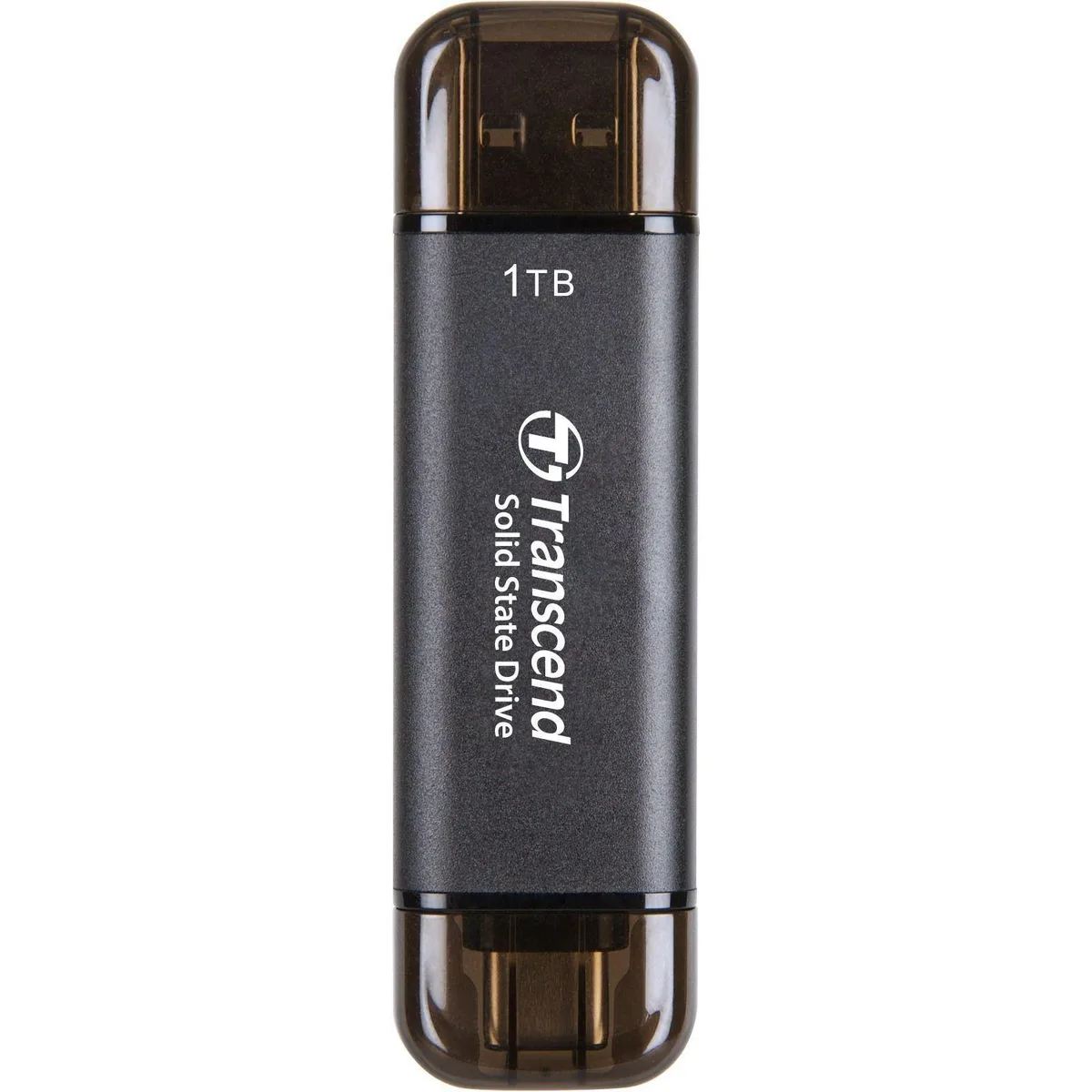 Портативний SSD Transcend 1TB USB 3.2 Type-A Type-C Чорний