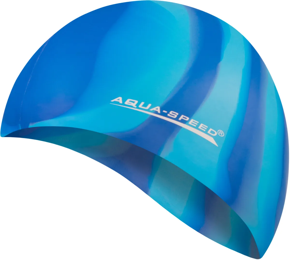 Шапка для плавання AQUA SPEED силікон OSFM мультиколор