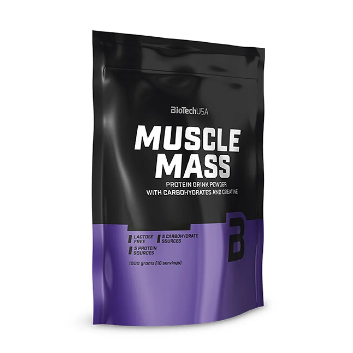 Гейнер BioTech USA Muscle Mass 1000 г Ванільний білково-вуглеводний комплекс