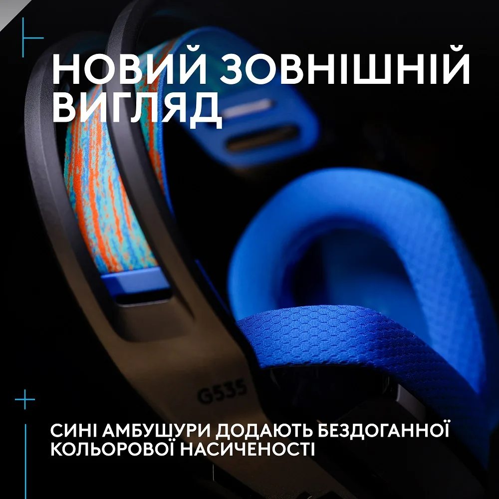 Гарнітура Logitech пластикова повнорозмірна бездротова чорна