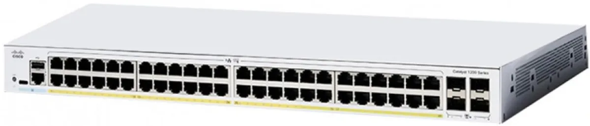 Комутатор Cisco 48xGE PoE 4x10G SFP+ керований