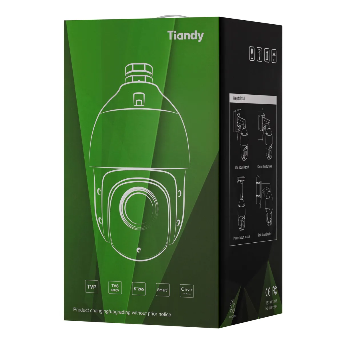 IP-камера Tiandy TC-H354S Spec:23X/I/E/V3.1, 5MP, PTZ Starlight AI, 23x, 5-115mm, f/1.6-3.6, IR150m, PoE, DC 12V, IP66