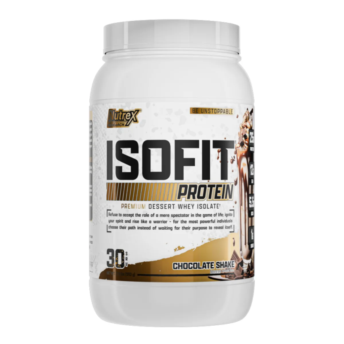Сироватковий ізолят Nutrex Isofit 30srv 100% білка шоколадний смак