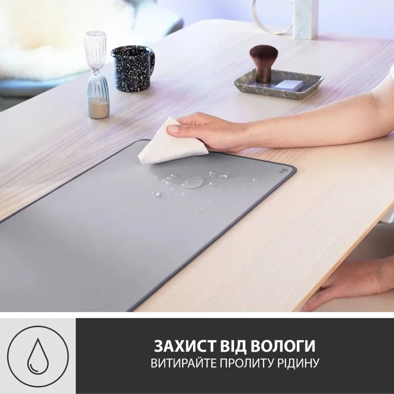 Килимок для миші Logitech Тканина Гума 700х300х2 мм Сірий