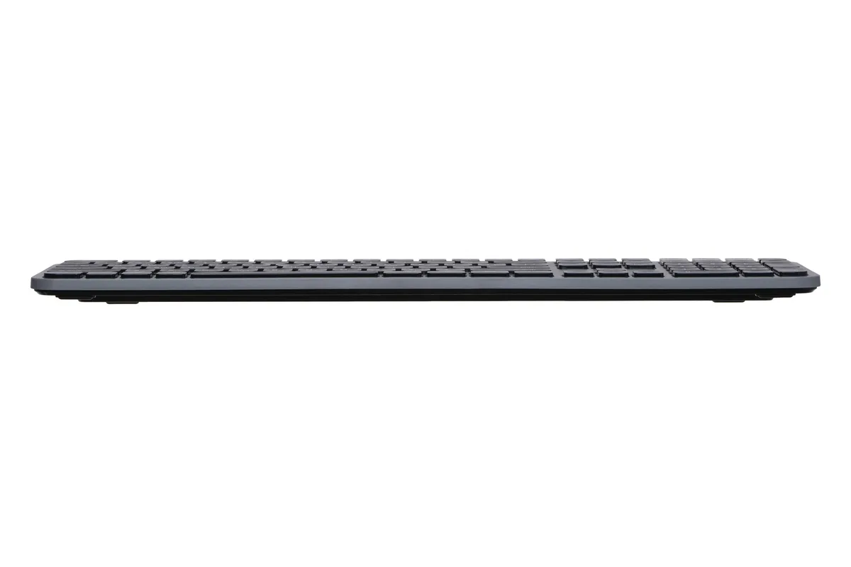 Клавиатура мембранная 2E KS240 110key, WL/BT, EN/UK, серо-черная