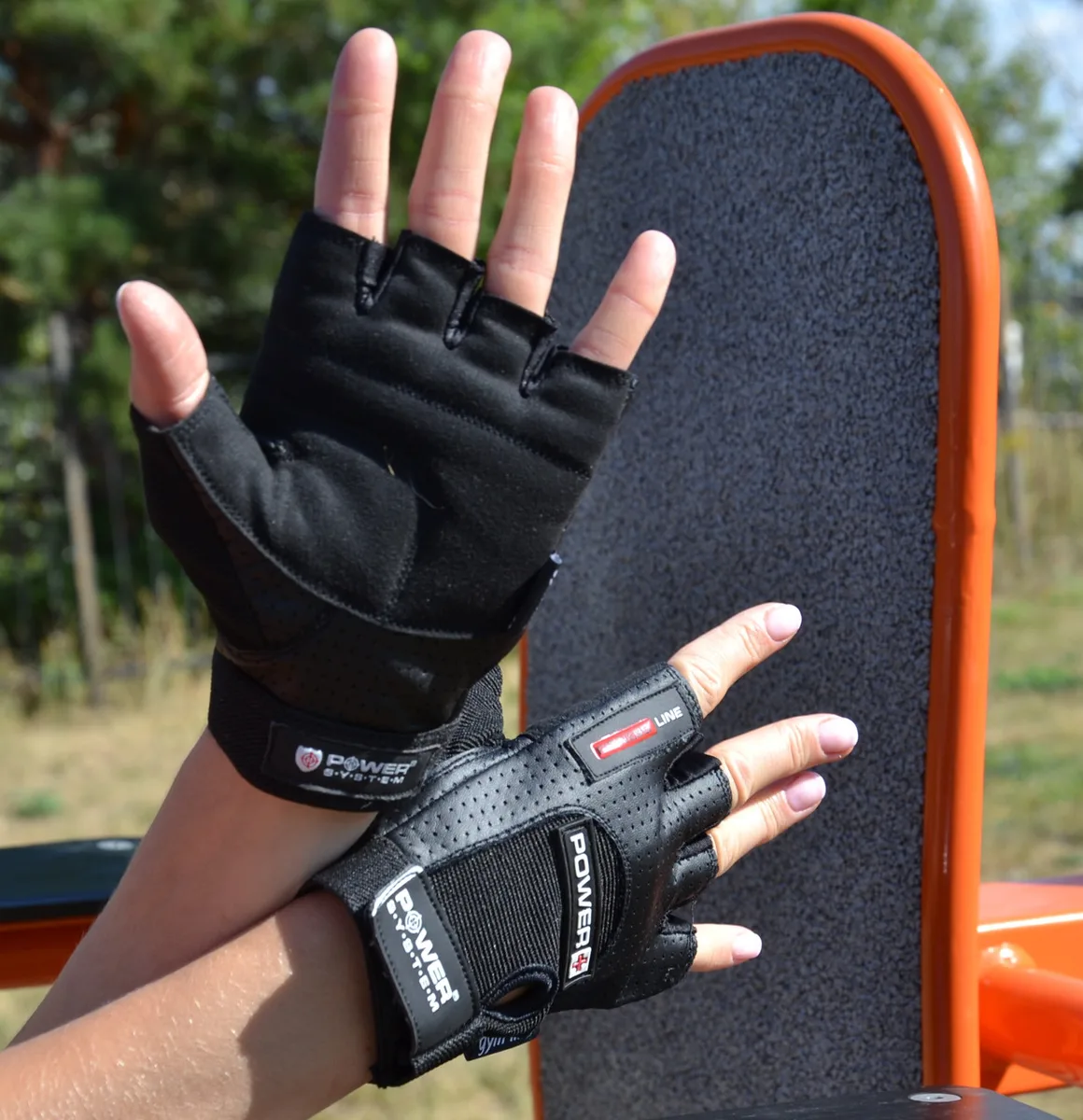Рукавички Active Point штучна шкіра L чорні